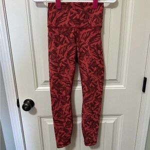 lululemon athletica Burgundy Abstract Leggings